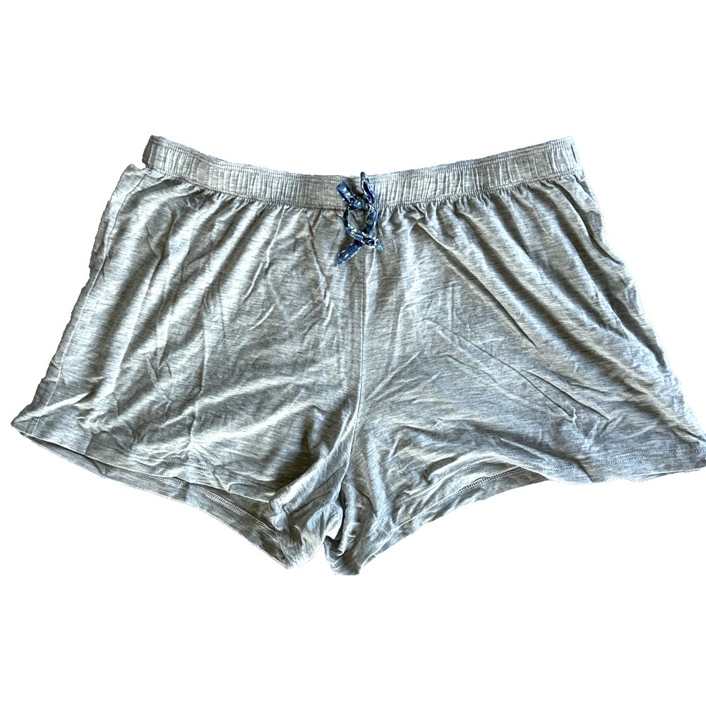 J+B Shorts Womens Small Gray Pajama,Lounge,Jogger Modal Drawstring Soft Jersey